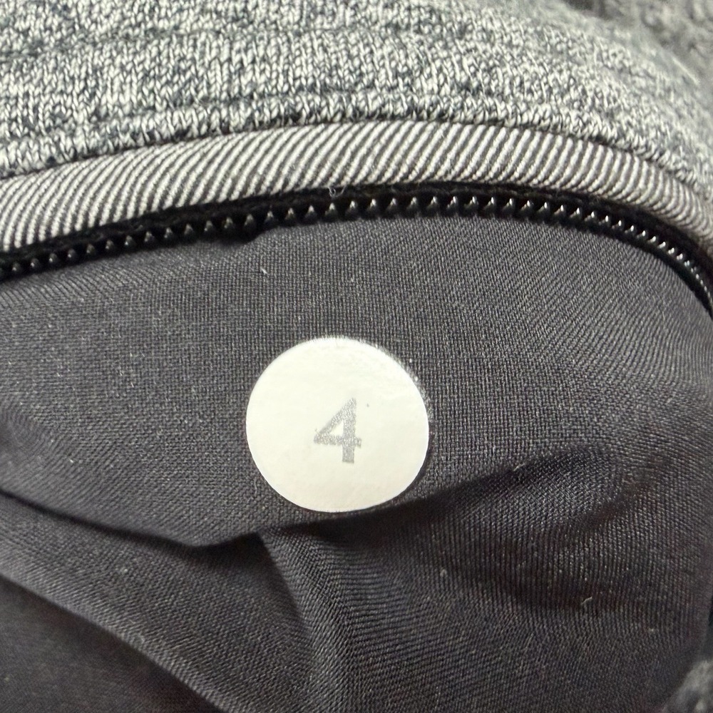Lululemon Womens Jogger Pants Size 4 Gray Heathered Zip Back Pocket - Picture 7 of 15